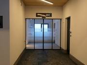 Well-maintained sanitary facilities at the valley station of the Diasbahn