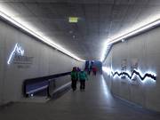 Well-maintained access from the train station to the gondola lift