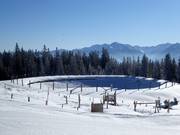 Snowmaking pond at the Schörgl Alm