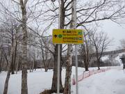 Slope signage in the Sahoro ski area
