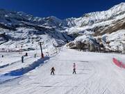 Practice slope at the Gampenlift