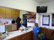 The small kiosk in the club hut