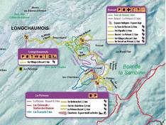 Trail map Longchaumois – Rosset