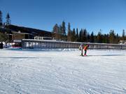 Practice slope with conveyor belt in Lindvallen