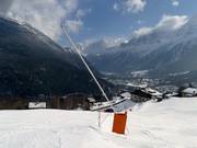 Snow lance in Les Houches