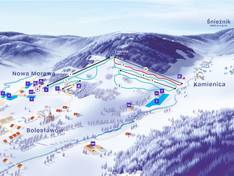 Trail map Kamienica/Bolesławów