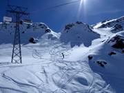 Powder slopes in Furtschellas