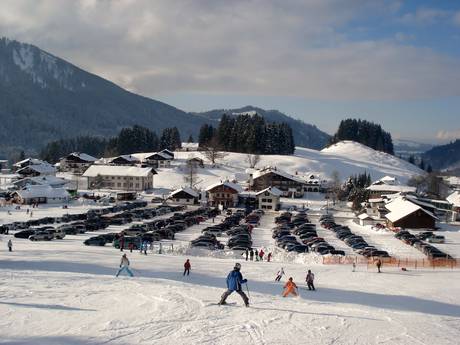 Tannheimer Tal: access to ski resorts and parking at ski resorts – Access, Parking Jungholz