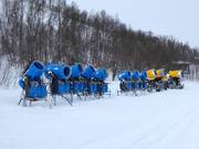 Snowmaking in the Tänndalen ski area