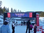 Digital displays at the entrance