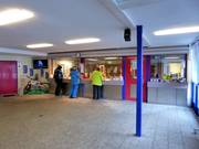 Well-maintained ticket area at the valley station