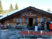 Mountain hut tip Tegia Larnags