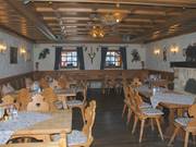 Newly designed dining area in the Wilddiebhütte