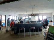 The bar in the panoramic restaurant