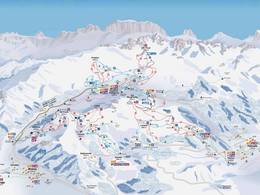 Trail map Passo San Pellegrino/Falcade