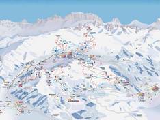 Trail map Passo San Pellegrino/Falcade