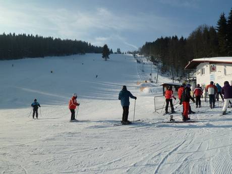 Fichtel Mountains (Fichtelgebirge): size of the ski resorts – Size Klausenlift – Mehlmeisel