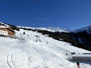 View over the Hochzeiger ski area