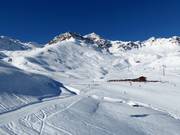 View from Jonvrai to Mot da Ri at 2,583 m