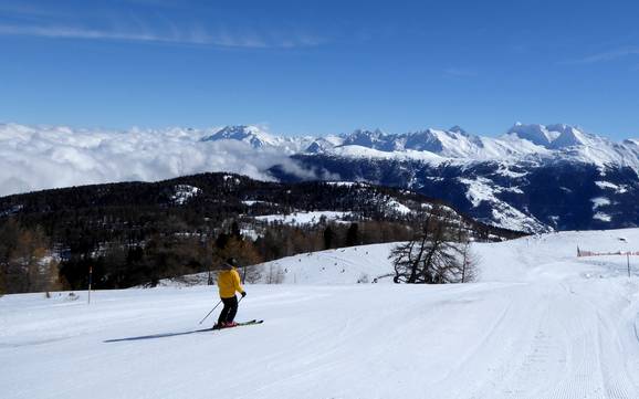 Skiing near Törbel
