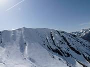 Plenty of open terrain in the valley towards Oz en Oisans