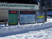 Slope map and information about open lifts and slopes at Gipfelbahn Hochwurzen