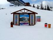 Slope map with information on operational status