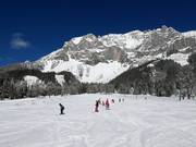 Easy slope at the Bergkristalllift