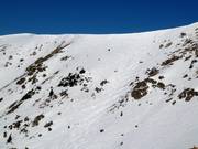 Mogul slopes in the Montezuma Bowl