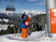 Snowmaking at the Kühtailebahn