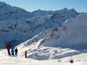 View from Passo Contrabbandieri to the Presena Glacier