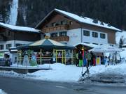 Umbrella bar Seitensprung at the Grasjoch/Valiserabahn valley station