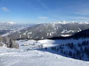 View from the Reiteralm towards Hochwurzen, Planai and Hauser Kaibling