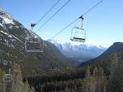 Mystic Express with views over the Canadian Rockies