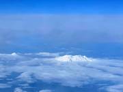 View of Mt. Ruapehu from the plane