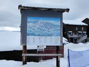 Slope map in the Funäsdalsberget ski area