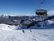 Slopes at the 8-seater chairlift Steinplatte