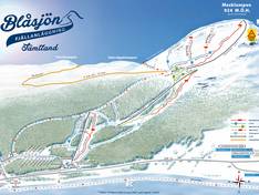 Trail map Blåsjön – Mesklumpen