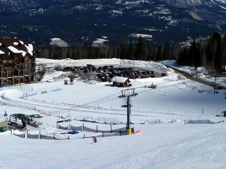 Purcell Mountains: access to ski resorts and parking at ski resorts – Access, Parking Kicking Horse – Golden