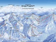 Trail map Espace Diamant – Les Saisies/Notre-Dame-de-Bellecombe/Praz sur Arly/Flumet/Crest-Voland