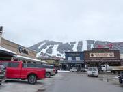 View from Jackson (Wyoming) of the Snow King Mountain ski area