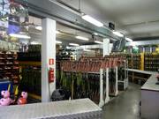 Ski rental in the ski hall