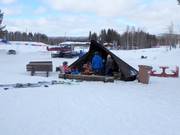 Fire pit in the Ounasvaara ski resort