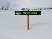 Slope signage in Beitostølen