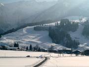 View of the Zahmer Kaiser ski resort