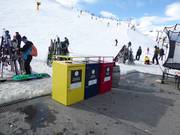 Separation of waste in the ski resort of Coronet Peak