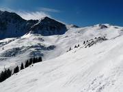 View over the Arapahoe Basin ski area