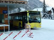 Ski buses in the Brandnertal
