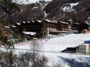 Practice slope with conveyor belt in Zinal