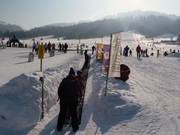 Free conveyor belt at the valley station